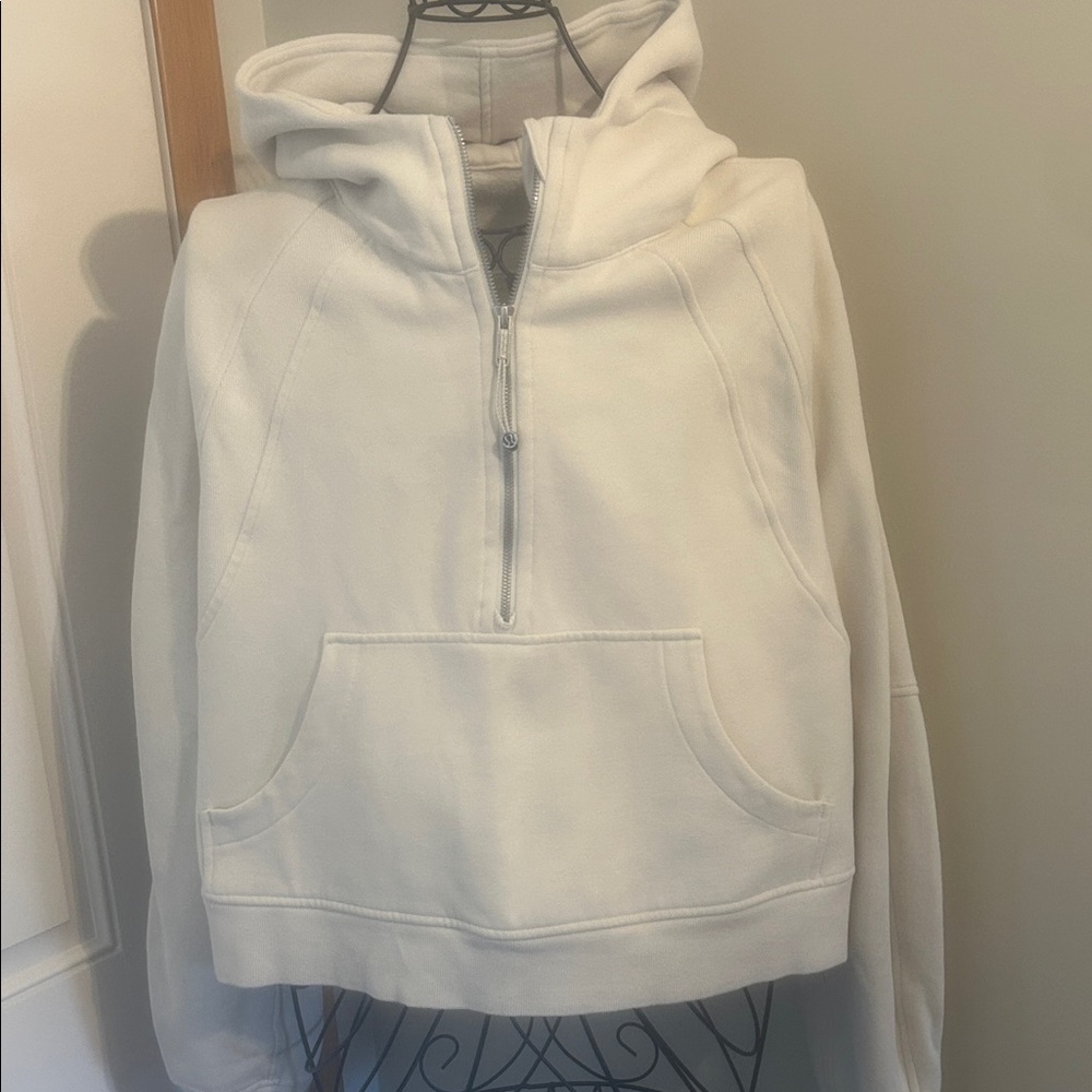 lululemon athletica Ivory Quarter-Zip Hoodie
